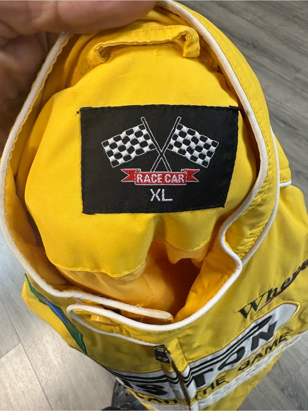 Yellow Piston Racing Bomber Jacket - Picture 3 of 4